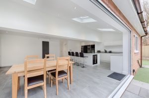rear extension kitchen bifold doors velux windows manchester didsbury