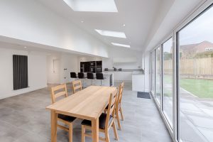 rear extension kitchen bifold doors velux windows manchester didsbury